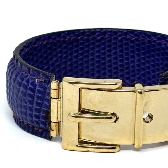 Gucci Purple Lizard Bracelet - Picture 7 of 16
